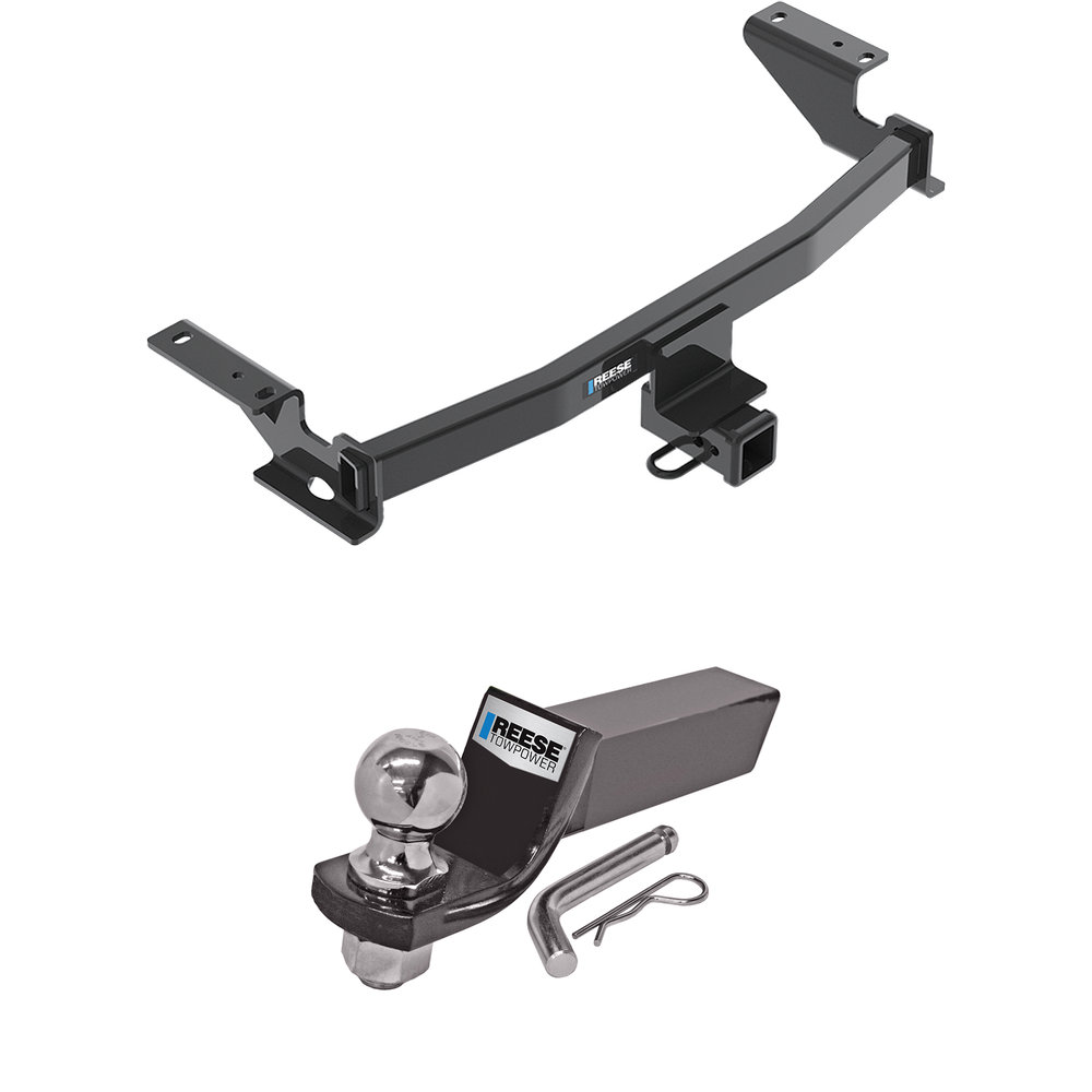 Fits 2013-2016 Mazda CX-5 Trailer Hitch Tow PKG w/ Starter Kit Ball Mount w/ 2" Drop & 2" Ball By Reese Towpower