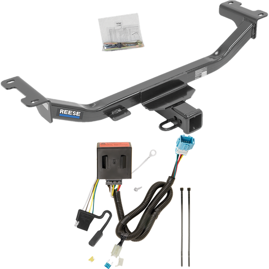 Se adapta al paquete de remolque con enganche de remolque Acura RDX 2013-2018 con arnés de cableado plano de 4 de Reese Towpower