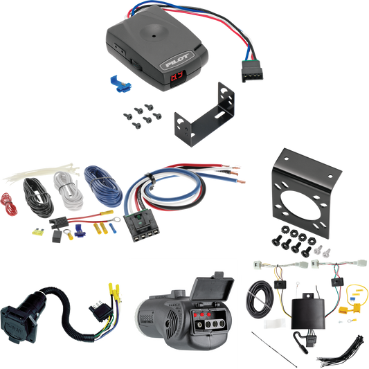 Fits 2023-2023 Mazda CX-50 7-Way RV Wiring + Pro Series Pilot Brake Control + Generic BC Wiring Adapter + 2 in 1 Tester & 7-Way to 4-Way Adapter By Tekonsha