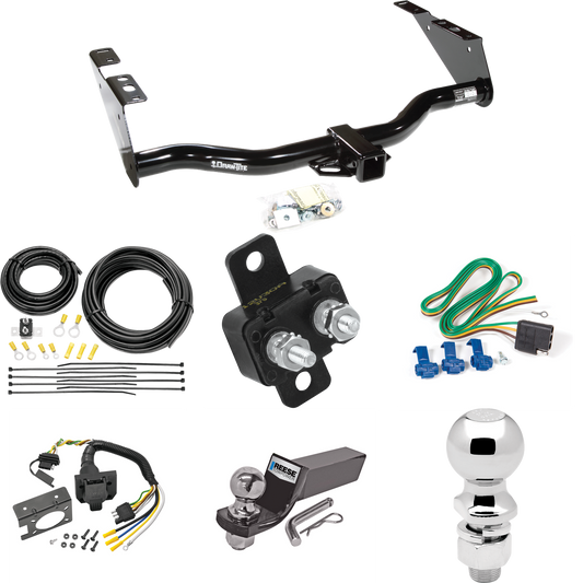 Fits 2004-2007 Chrysler Town & Country Trailer Hitch Tow PKG w/ 7-Way RV Wiring + 2" & 2-5/16" Ball + Drop Mount (Excludes: w/Stow & Go Seats Models) By Draw-Tite