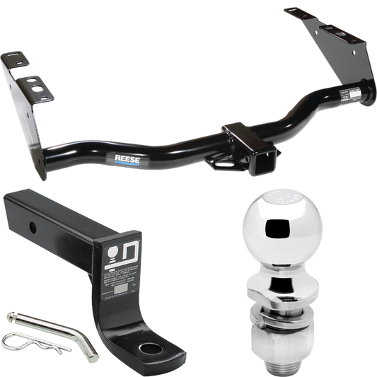 Fits 2004-2007 Chrysler Town & Country Trailer Hitch Tow PKG w/ Ball Mount w/ 4" Drop + 2" Ball (Excludes: w/Stow & Go Seats Models) By Reese Towpower