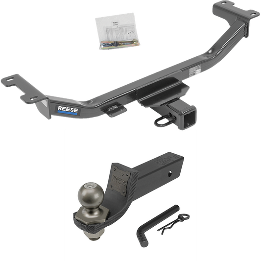 Fits 2010-2012 Acura RDX Trailer Hitch Tow PKG + Interlock Tactical Starter Kit w/ 2" Drop & 2" Ball By Reese Towpower