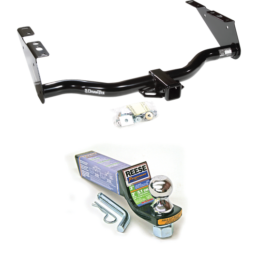 Fits 1996-2003 Dodge Caravan Trailer Hitch Tow PKG w/ Starter Kit Ball Mount w/ 2" Drop & 1-7/8" Ball By Draw-Tite