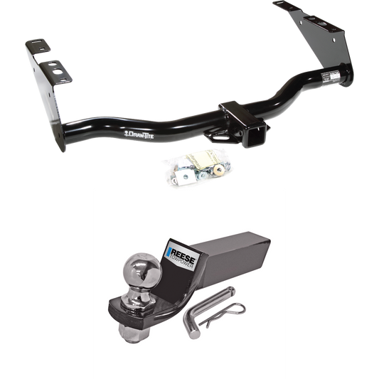 Fits 1996-2003 Chrysler Town & Country Trailer Hitch Tow PKG w/ Starter Kit Ball Mount w/ 2" Drop & 2" Ball By Draw-Tite