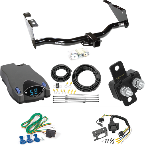 Se adapta al paquete de enganche de remolque Chrysler Town &amp; Country 2004-2007 con control de freno Tekonsha Prodigy P2 + cableado RV de 7 vías (excluye: modelos con asientos Stow &amp; Go) de Draw-Tite