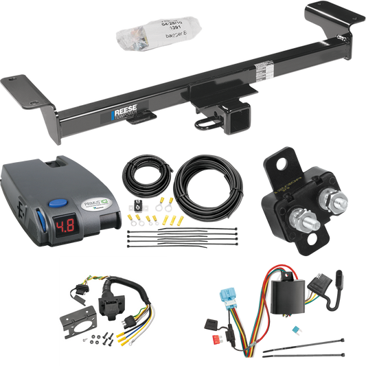 Fits 2007-2009 Acura RDX Trailer Hitch Tow PKG w/ Tekonsha Primus IQ Brake Control + 7-Way RV Wiring By Reese Towpower