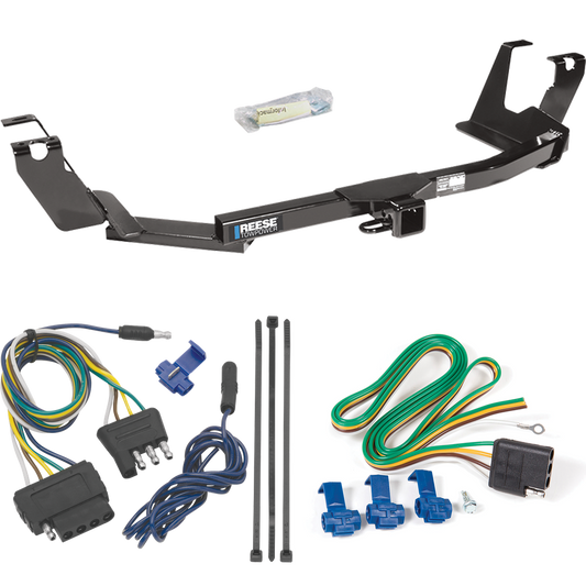 Fits 2005-2007 Dodge Grand Caravan Trailer Hitch Tow PKG w/ 5-Flat Wiring Harness (For w/Stow & Go Seats Models) By Reese Towpower