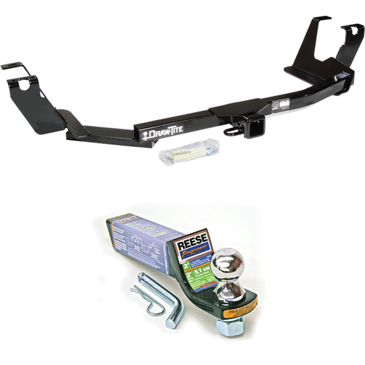 Fits 2005-2007 Chrysler Town & Country Trailer Hitch Tow PKG w/ Starter Kit Ball Mount w/ 2" Drop & 1-7/8" Ball (For w/Stow & Go Seats Models) By Draw-Tite