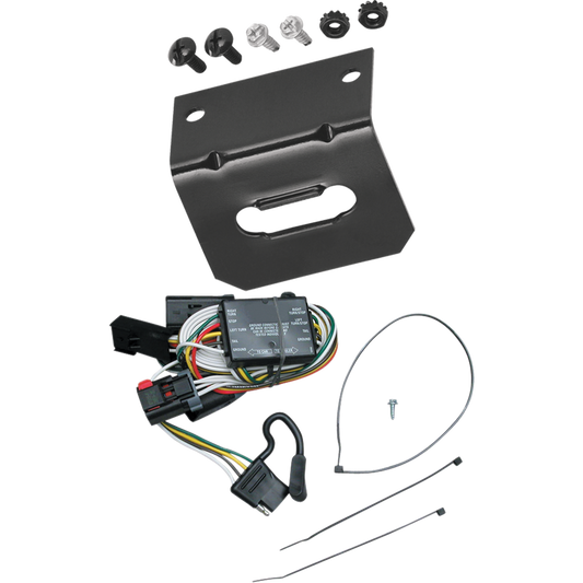 Se adapta al arnés de cableado del remolque del extremo del vehículo de 4 planos Chrysler Town &amp; Country 1996-2000 + soporte de cableado de Tekonsha