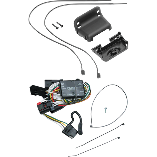 Fits 1996-2000 Dodge Caravan 4-Flat Vehicle End Trailer Wiring Harness + Wiring Bracket By Tekonsha