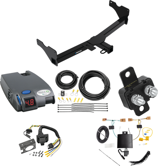 Se adapta al paquete de enganche de remolque Volkswagen Tiguan 2018-2018 con control de freno Tekonsha Primus IQ + cableado RV de 7 vías de Reese Towpower