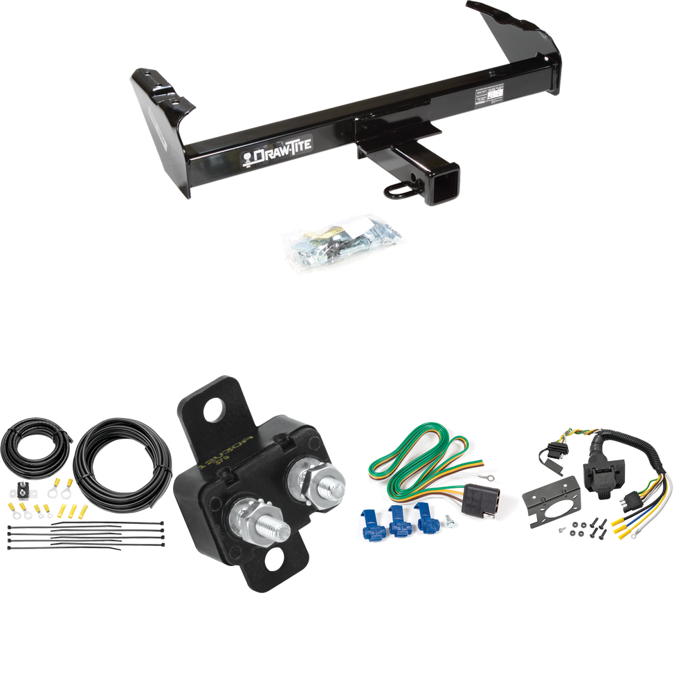 Fits 1969-1970 International 1100D Trailer Hitch Tow PKG w/ 7-Way RV Wiring By Draw-Tite