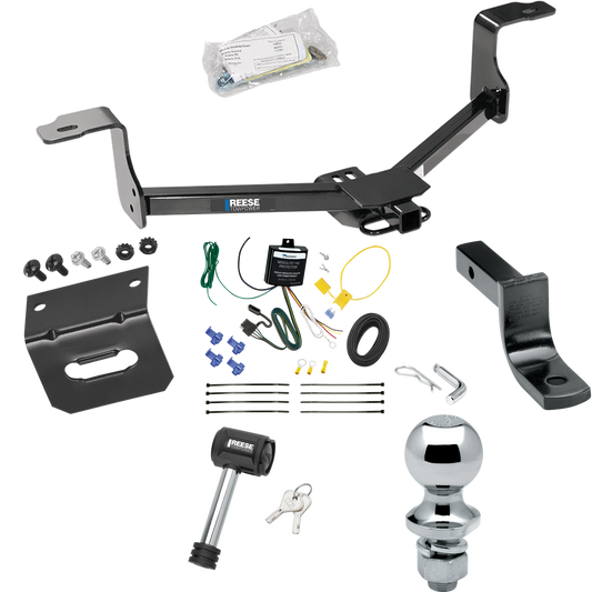 Se adapta al paquete de remolque de enganche de remolque Acura TL 2009-2014 con arnés de cableado de 4 planos + barra de tracción + bola de 1-7/8" + soporte de cableado + bloqueo de enganche de Reese Towpower