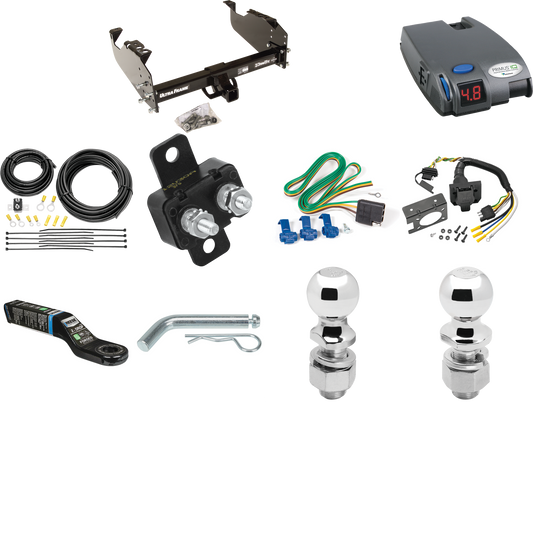 Fits 2011-2012 RAM 5500 Trailer Hitch Tow PKG w/ Tekonsha Primus IQ Brake Control + 7-Way RV Wiring + 2" & 2-5/16" Ball & Drop Mount (For Cab & Chassis, w/34" Wide Frames Models) By Draw-Tite