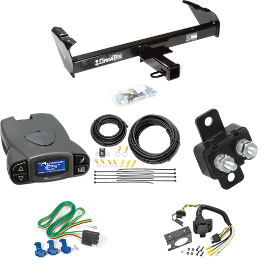 Fits 1969-1970 International 1000D Trailer Hitch Tow PKG w/ Tekonsha Prodigy P3 Brake Control + 7-Way RV Wiring By Draw-Tite