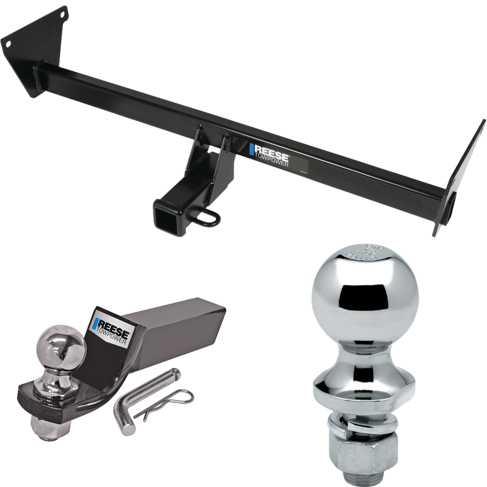 Fits 2023-2023 Mazda CX-50 Trailer Hitch Tow PKG w/ Starter Kit Ball Mount w/ 2" Drop & 2" Ball + 1-7/8" Ball By Reese Towpower