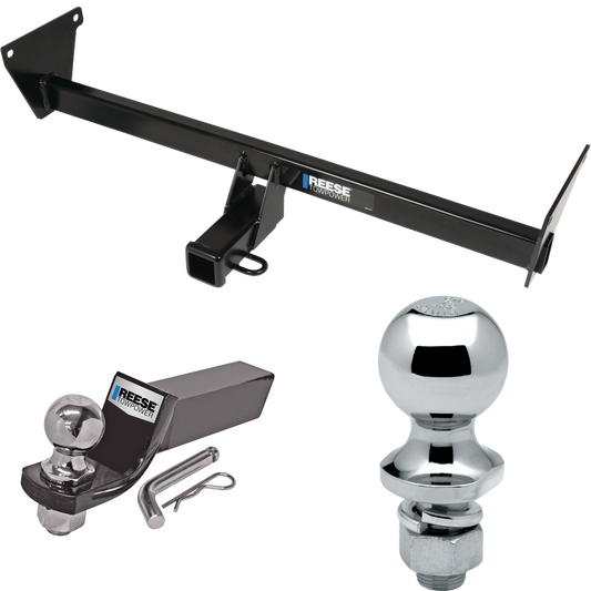 Fits 2023-2023 Mazda CX-50 Trailer Hitch Tow PKG w/ Starter Kit Ball Mount w/ 2" Drop & 2" Ball + 1-7/8" Ball By Reese Towpower