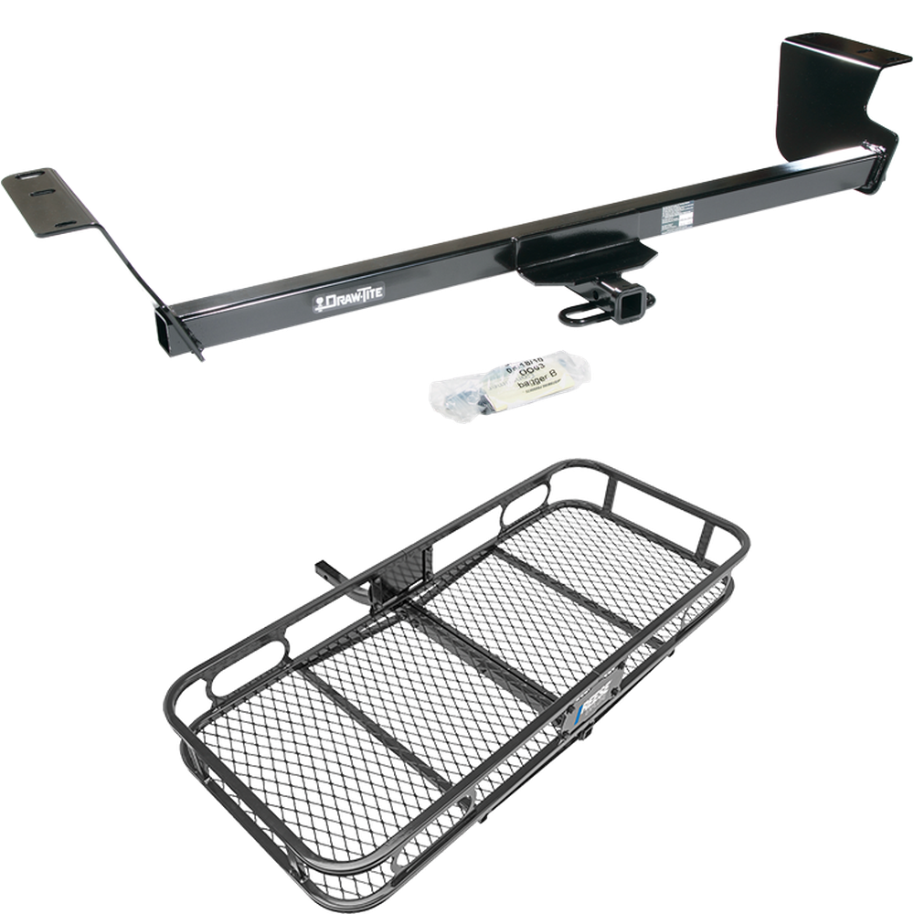 Fits 2013-2014 Volkswagen Routan Trailer Hitch Tow PKG w/ 48" x 20" Cargo Carrier Rack (For (Canada Only) Models) By Draw-Tite