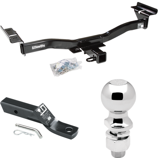 Fits 2007-2012 Mazda CX-7 Trailer Hitch Tow PKG w/ Ball Mount w/ 2" Drop + 2-5/16" Ball By Draw-Tite