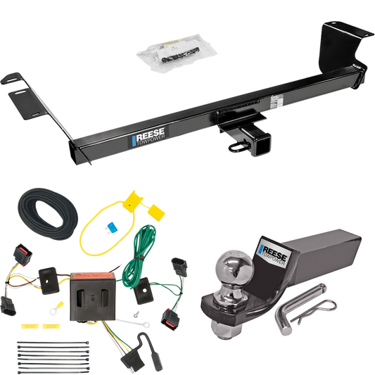 Fits 2008-2010 Chrysler Town & Country Trailer Hitch Tow PKG w/ 4-Flat Wiring + Starter Kit Ball Mount w/ 2" Drop & 2" Ball By Reese Towpower