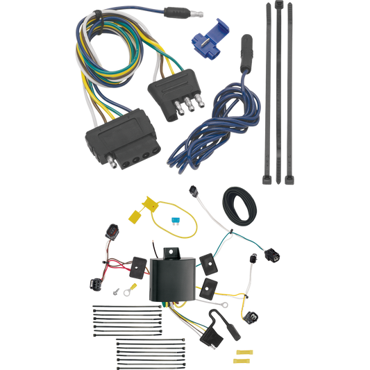 Fits 2015-2020 Acura TLX Vehicle End Wiring Harness 5-Way Flat By Tekonsha