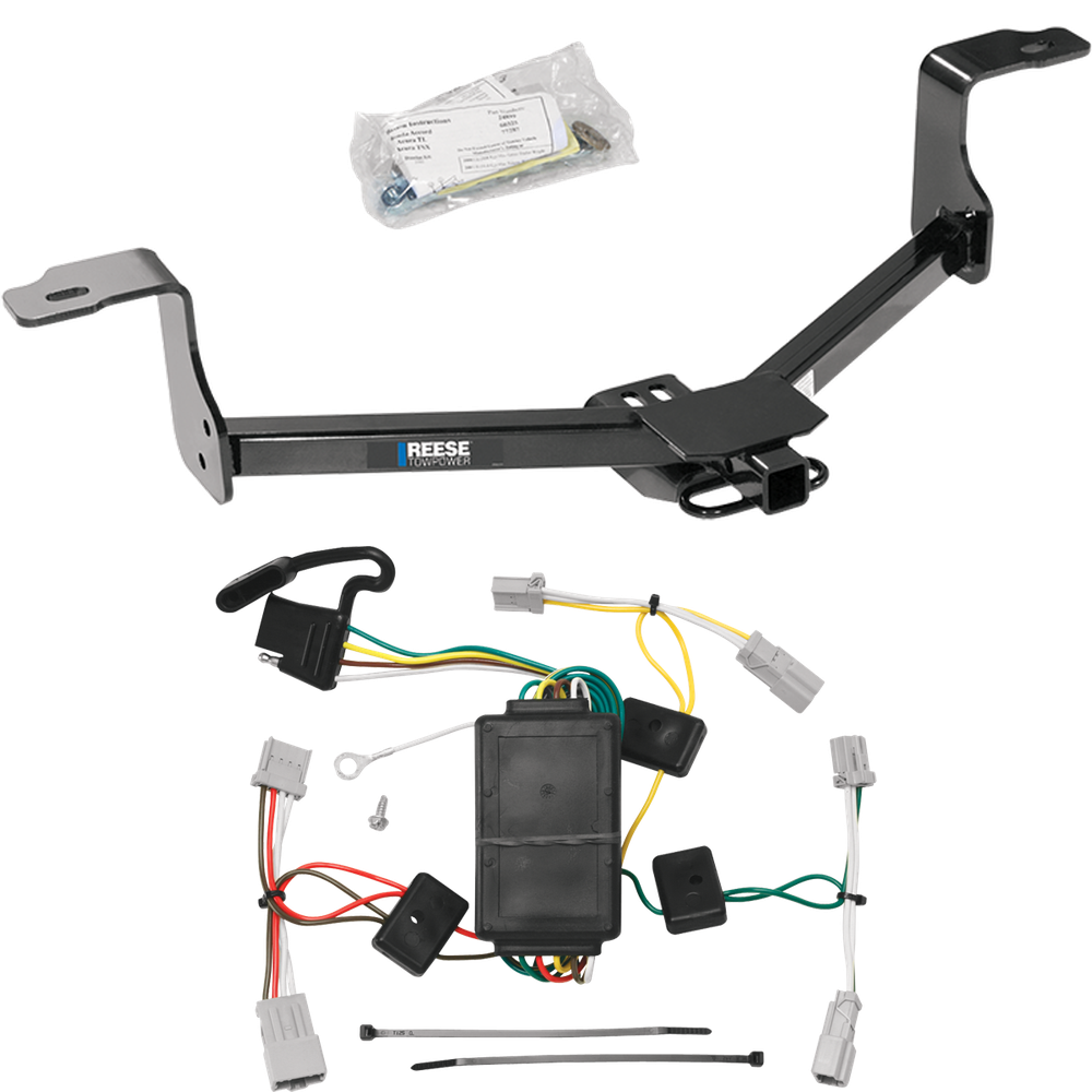 Fits 2009-2014 Acura TSX Trailer Hitch Tow PKG w/ 4-Flat Wiring Harness (For Sedan Models) By Reese Towpower