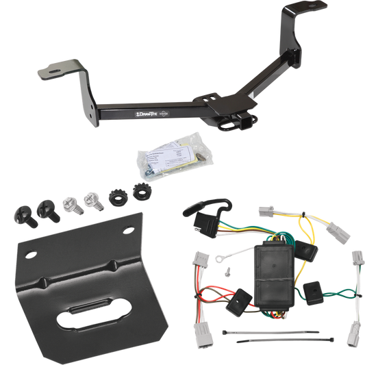 Fits 2009-2014 Acura TSX Trailer Hitch Tow PKG w/ 4-Flat Wiring Harness + Bracket (For Sedan Models) By Draw-Tite