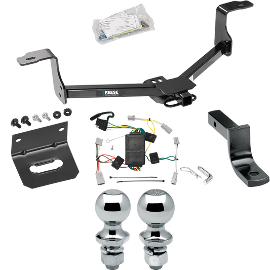 Se adapta al paquete de remolque Honda Accord 2008-2012 con arnés de cableado de 4 planos + barra de tracción + bola de 1-7/8" + 2" + soporte de cableado (para modelos Sedan) de Reese Towpower