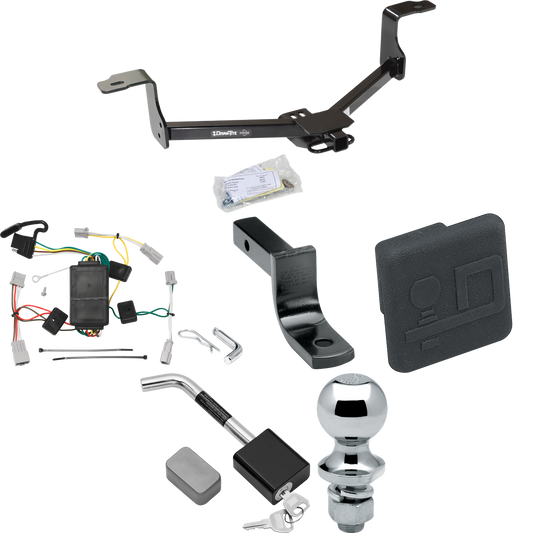 Se adapta al paquete de enganche de remolque Honda Accord 2008-2012 con arnés de cableado plano de 4 + barra de tracción + bola de 1-7/8" + cubierta de enganche + bloqueo de enganche (para modelos Coupe) de Draw-Tite