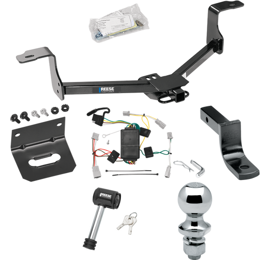 Se adapta al paquete de remolque con enganche de remolque Acura TSX 2009-2014 con arnés de cableado de 4 planos + barra de tracción + bola de 1-7/8" + soporte de cableado + bloqueo de enganche (para modelos sedán) de Reese Towpower