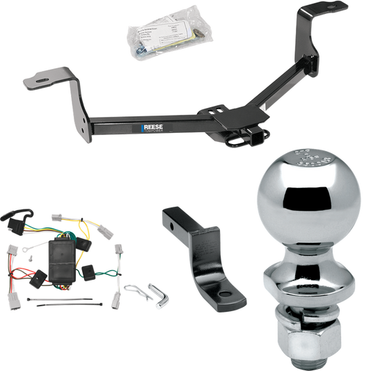 Se adapta al paquete de remolque con enganche de remolque Acura TSX 2009-2014 con arnés de cableado plano de 4 + barra de tracción + bola de 2" (para modelos Sedan) de Reese Towpower