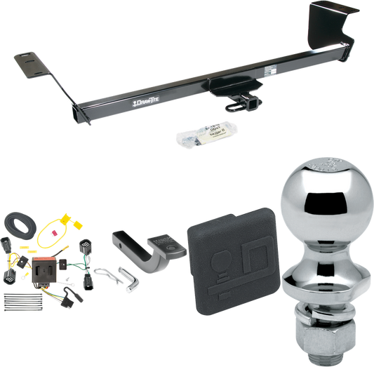 Se adapta al paquete de remolque con enganche de remolque RAM C/V 2012-2015 con arnés de cableado plano de 4 + barra de tracción + bola de 1-7/8" + cubierta de enganche (para modelos Tradesman) de Draw-Tite