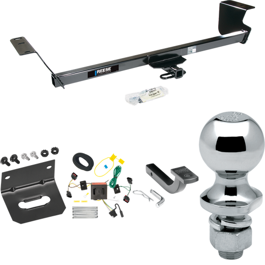 Fits 2008-2010 Chrysler Town & Country Trailer Hitch Tow PKG w/ 4-Flat Wiring Harness + Draw-Bar + 1-7/8" Ball + Wiring Bracket By Reese Towpower