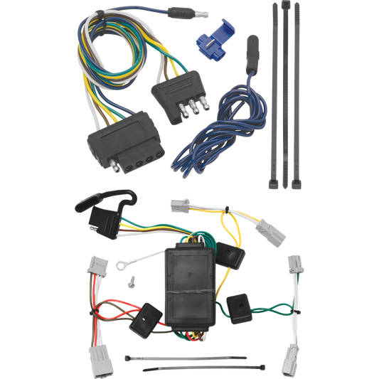 Fits 2008-2012 Honda Accord Vehicle End Wiring Harness 5-Way Flat (For Coupe Models) By Tekonsha