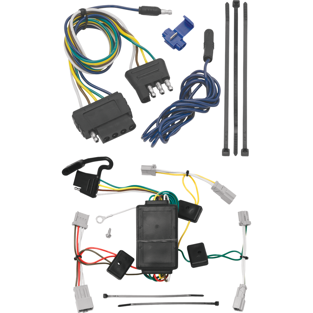 Fits 2007-2013 Honda Fit Vehicle End Wiring Harness 5-Way Flat By Tekonsha