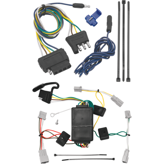 Fits 2007-2013 Honda Fit Vehicle End Wiring Harness 5-Way Flat By Tekonsha