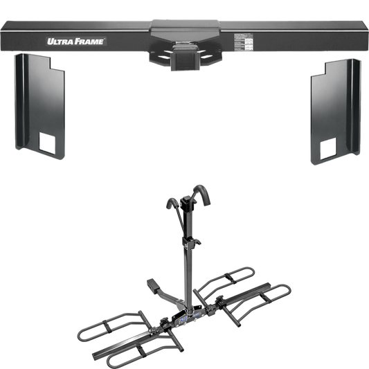 Se adapta al paquete de enganche para remolque de autocaravana Airstream Skydeck 2004-2006 con soporte de plataforma para 2 portabicicletas de Draw-Tite