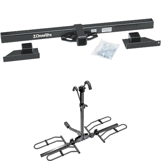 Fits 2010-2011 Forest River Solera Motorhome Trailer Hitch Tow PKG w/ 2 Bike Carrier Platform Rack By Draw-Tite