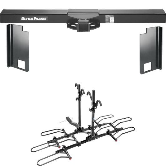 Fits 2018-2018 American Coach American Revolution SE Motorhome Trailer Hitch Tow PKG w/ 4 Bike Carrier Platform Rack By Draw-Tite