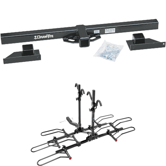 Fits 2000-2010 Four Winds Dutchmen Motorhome Trailer Hitch Tow PKG w/ 4 Bike Carrier Platform Rack By Draw-Tite