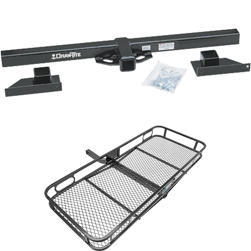 Fits 2012-2017 Thor Tuscany XTE Motorhome Trailer Hitch Tow PKG w/ 60" x 24" Cargo Carrier Rack By Draw-Tite