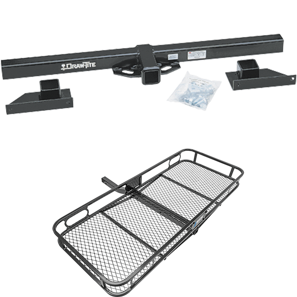 Fits 2000-2003 Gulf Stream Conquest Yellowstone Country Club Motorhome Trailer Hitch Tow PKG w/ 60" x 24" Cargo Carrier Rack By Draw-Tite