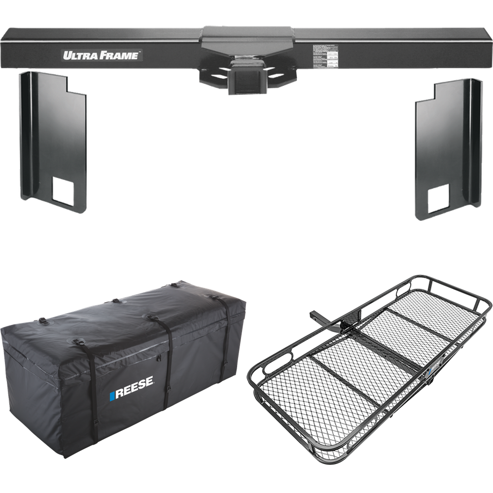 Se adapta al paquete de enganche para remolque de autocaravana Monaco Monarch 2008-2014 con estante de carga de 60" x 24" + bolsa de carga de Draw-Tite