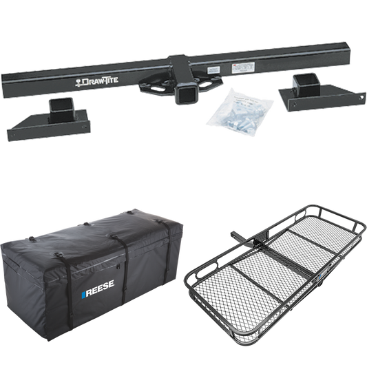 Se adapta al paquete de enganche para remolque de autocaravana Coachmen Cross Country 2002-2017 con portaequipajes de carga de 60" x 24" + bolsa de carga de Draw-Tite