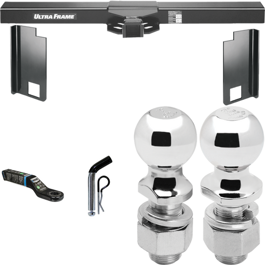 Se adapta al paquete de enganche para remolque de casa rodante Gulf Stream Sun Voyager 2000-2012 con soporte de bola con caída de 2" + pasador/clip + bola de 2" + bola de 2-5/16" de Draw-Tite