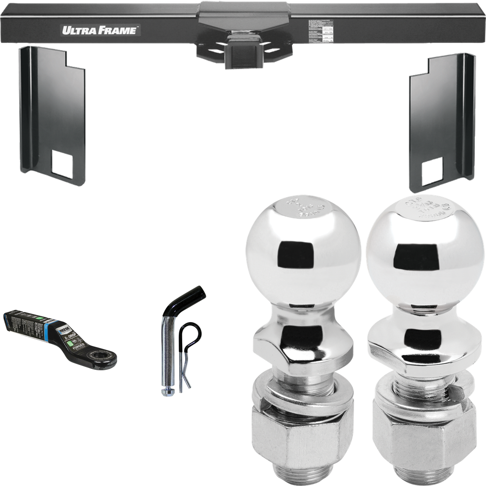 Se adapta al paquete de enganche para remolque de autocaravana Four Winds Windsport 2008-2010 con soporte de bola con caída de 2" + pasador/clip + bola de 2" + bola de 2-5/16" de Draw-Tite