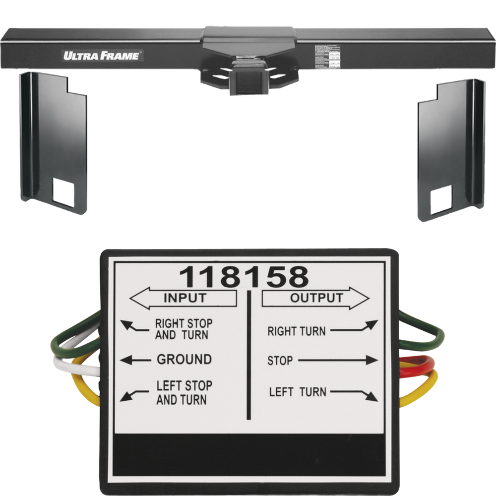 Fits 2020-2021 Newmar Kountry Star Motorhome Trailer Hitch Tow PKG w/ Vehicle to Vehicle Tail Light Converter By Draw-Tite