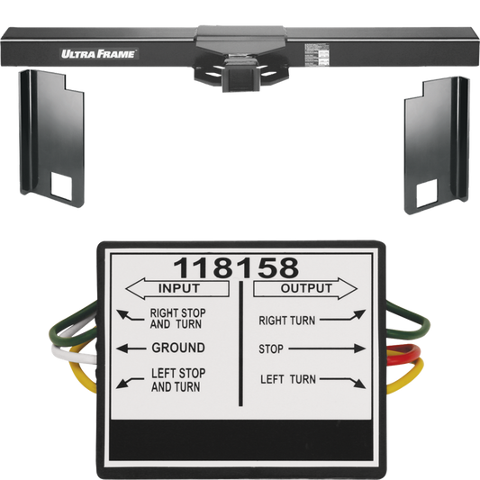 Se adapta al paquete de remolque de enganche de remolque Tiffin Phaeton 2008-2023 con convertidor de luz trasera de vehículo a vehículo de Draw-Tite