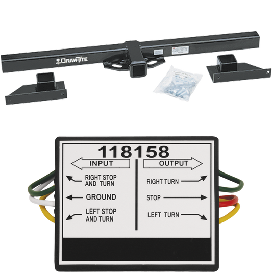 Se adapta al paquete de remolque de enganche para autocaravana Thor Challenger 2011-2023 con convertidor de luz trasera de vehículo a vehículo de Draw-Tite