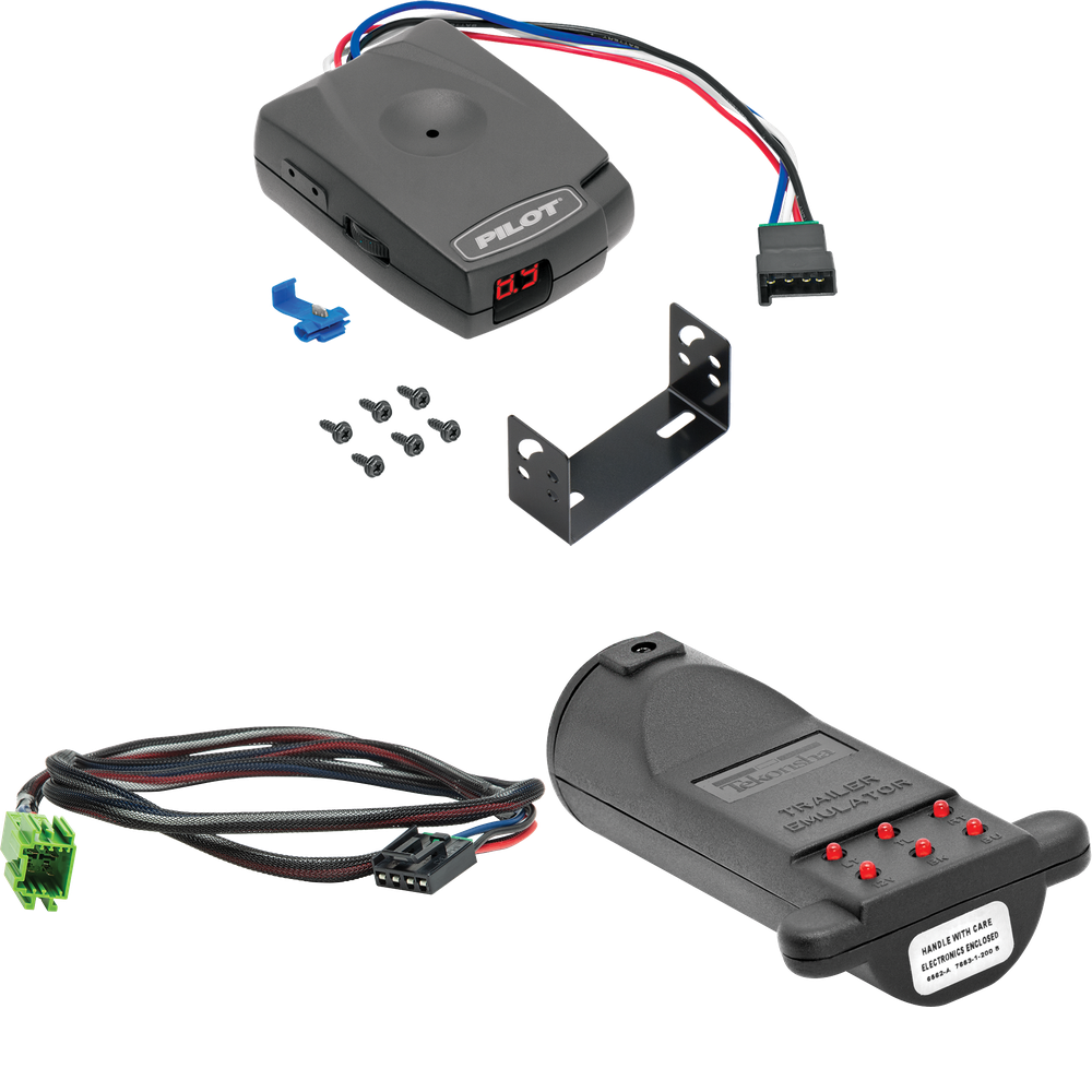 Fits 2010-2010 Four Winds Dutchmen Motorhome Pro Series Pilot Brake Control + Plug & Play BC Adapter + Brake Control Tester Trailer Emulator (For w/ factory Tow Package Models) By Pro Series